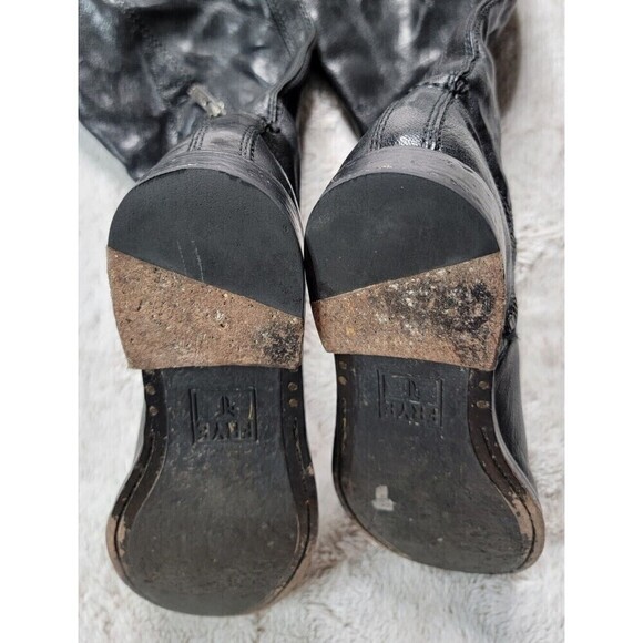 Frye Anna Inside Zip Supple Genuine Leather Worn In Look Boots Size 6.5 - Picture 10 of 13